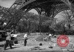 Image of civil defense trench digging at Eiffel Tower Paris France, 1939, second 5 stock footage video 65675053614