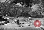 Image of civil defense trench digging at Eiffel Tower Paris France, 1939, second 11 stock footage video 65675053614