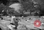 Image of civil defense trench digging at Eiffel Tower Paris France, 1939, second 13 stock footage video 65675053614