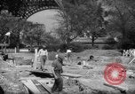 Image of civil defense trench digging at Eiffel Tower Paris France, 1939, second 14 stock footage video 65675053614
