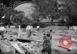 Image of civil defense trench digging at Eiffel Tower Paris France, 1939, second 15 stock footage video 65675053614