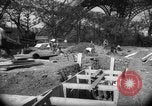 Image of civil defense trench digging at Eiffel Tower Paris France, 1939, second 32 stock footage video 65675053614