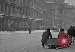 Image of snow covered roads Moscow Russia Soviet Union, 1920, second 27 stock footage video 65675053629