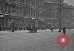 Image of snow covered roads Moscow Russia Soviet Union, 1920, second 30 stock footage video 65675053629