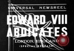 Image of abdication of King Edward VIII London England United Kingdom, 1936, second 1 stock footage video 65675053647