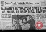 Image of abdication of King Edward VIII London England United Kingdom, 1936, second 16 stock footage video 65675053647