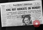 Image of abdication of King Edward VIII London England United Kingdom, 1936, second 21 stock footage video 65675053647