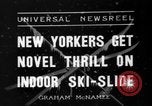 Image of indoor ski slope New York City USA, 1936, second 5 stock footage video 65675053650