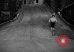 Image of indoor ski slope New York City USA, 1936, second 43 stock footage video 65675053650