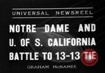 Standbild Fußballspiel Los Angeles California USA, 1936, aus Sekunde 6 historischem Filmmaterial Videoclip 65675053652
