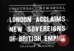 Image of King George VI London England United Kingdom, 1936, second 5 stock footage video 65675053654