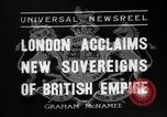 Image of King George VI London England United Kingdom, 1936, second 9 stock footage video 65675053654
