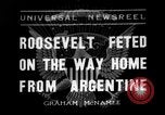 Standbild Franklin Roosevelt Montevideo Uruguay, 1936, aus Sekunde 1 historischem Filmmaterial Videoclip 65675053655