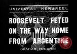 Standbild Franklin Roosevelt Montevideo Uruguay, 1936, aus Sekunde 6 historischem Filmmaterial Videoclip 65675053655