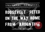 Standbild Franklin Roosevelt Montevideo Uruguay, 1936, aus Sekunde 8 historischem Filmmaterial Videoclip 65675053655