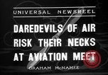 Immagine di Acrobazie di acrobazia aerea Miami Florida USA, 1936, secondo 7 filmato di repertorio 65675053660