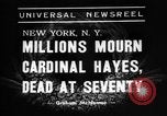 Immagine di Il Cardinale Hayes Saint Joseph New York USA, 1938, secondo 6 filmato di repertorio 65675053663