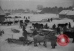 Image of Ukraine farm workers on snow covered farm Kiev Ukraine, 1947, second 1 stock footage video 65675053671