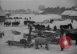 Image of Ukraine farm workers on snow covered farm Kiev Ukraine, 1947, second 3 stock footage video 65675053671