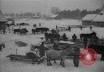 Image of Ukraine farm workers on snow covered farm Kiev Ukraine, 1947, second 8 stock footage video 65675053671