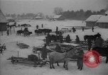 Image of Ukraine farm workers on snow covered farm Kiev Ukraine, 1947, second 9 stock footage video 65675053671
