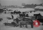 Image of Ukraine farm workers on snow covered farm Kiev Ukraine, 1947, second 12 stock footage video 65675053671