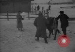 Image of Ukraine farm workers on snow covered farm Kiev Ukraine, 1947, second 14 stock footage video 65675053671