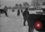 Image of Ukraine farm workers on snow covered farm Kiev Ukraine, 1947, second 22 stock footage video 65675053671