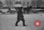 Image of Ukraine farm workers on snow covered farm Kiev Ukraine, 1947, second 25 stock footage video 65675053671