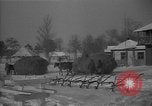 Image of Ukraine farm workers on snow covered farm Kiev Ukraine, 1947, second 45 stock footage video 65675053671