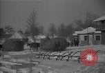 Image of Ukraine farm workers on snow covered farm Kiev Ukraine, 1947, second 47 stock footage video 65675053671