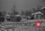Image of Ukraine farm workers on snow covered farm Kiev Ukraine, 1947, second 50 stock footage video 65675053671
