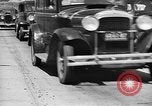 Image of highway traffic jam of 1930s cars New York City USA, 1939, second 7 stock footage video 65675053710