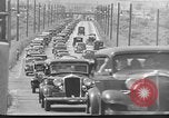 Image of highway traffic jam of 1930s cars New York City USA, 1939, second 8 stock footage video 65675053710