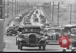 Image of highway traffic jam of 1930s cars New York City USA, 1939, second 10 stock footage video 65675053710