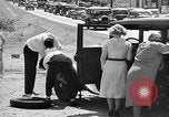 Image of highway traffic jam of 1930s cars New York City USA, 1939, second 14 stock footage video 65675053710
