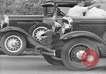 Image of highway traffic jam of 1930s cars New York City USA, 1939, second 28 stock footage video 65675053710