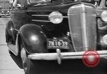 Image of highway traffic jam of 1930s cars New York City USA, 1939, second 38 stock footage video 65675053710