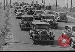 Image of highway traffic jam of 1930s cars New York City USA, 1939, second 44 stock footage video 65675053710