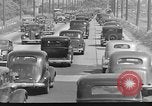 Image of highway traffic jam of 1930s cars New York City USA, 1939, second 50 stock footage video 65675053710
