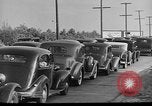 Image of highway traffic jam of 1930s cars New York City USA, 1939, second 62 stock footage video 65675053710
