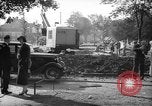 Image of steam shovel and heavy timbers at construction site London England United Kingdom, 1938, second 3 stock footage video 65675053800