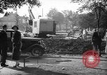 Image of steam shovel and heavy timbers at construction site London England United Kingdom, 1938, second 4 stock footage video 65675053800