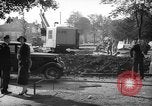Image of steam shovel and heavy timbers at construction site London England United Kingdom, 1938, second 5 stock footage video 65675053800