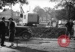 Image of steam shovel and heavy timbers at construction site London England United Kingdom, 1938, second 6 stock footage video 65675053800