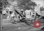 Image of steam shovel and heavy timbers at construction site London England United Kingdom, 1938, second 15 stock footage video 65675053800