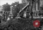 Image of steam shovel and heavy timbers at construction site London England United Kingdom, 1938, second 19 stock footage video 65675053800