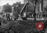 Image of steam shovel and heavy timbers at construction site London England United Kingdom, 1938, second 21 stock footage video 65675053800