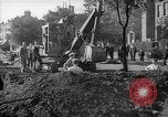 Image of steam shovel and heavy timbers at construction site London England United Kingdom, 1938, second 22 stock footage video 65675053800