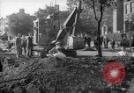 Image of steam shovel and heavy timbers at construction site London England United Kingdom, 1938, second 23 stock footage video 65675053800